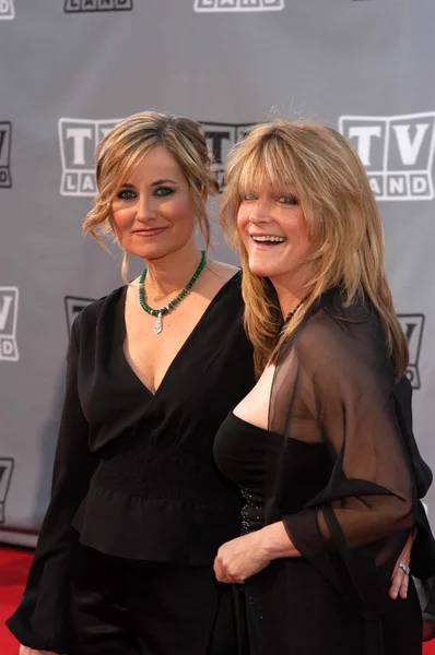 Maureen mccormick i susan olsen — Zdjęcie stockowe