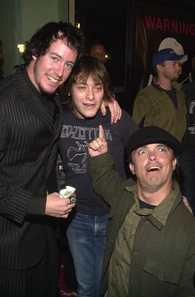 Dave England, Edward Furlong and Jason "Wee Man" Acuna — Stock Photo, Image