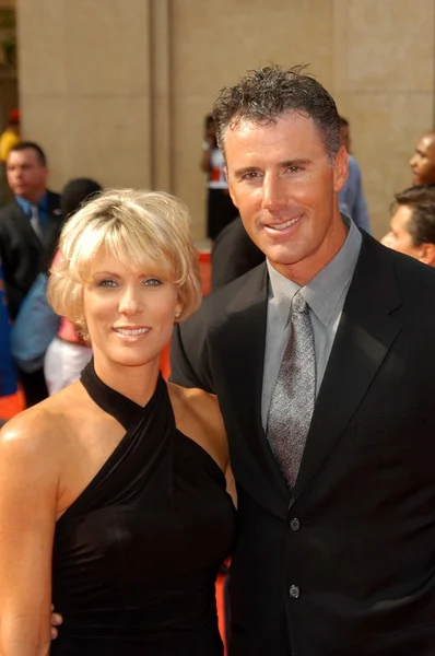 Rich Gannon y su esposa — Foto de Stock