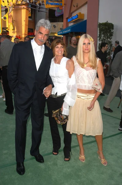 Katharine Ross, Sam Elliott and daughter Cleo — Stock Photo, Image