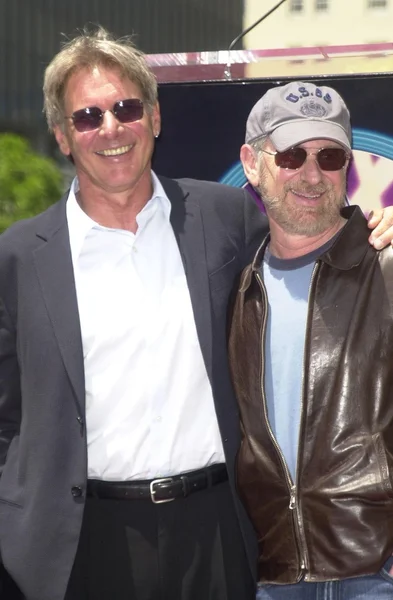 Harrison ford en steven spielberg — Stockfoto