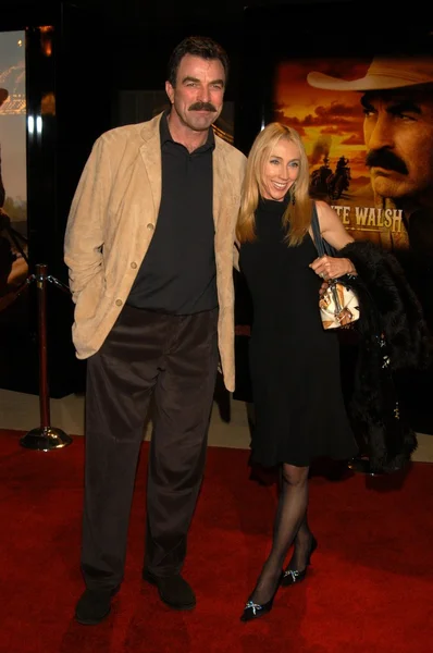 Tom Selleck e moglie Jilly Mack — Foto Stock