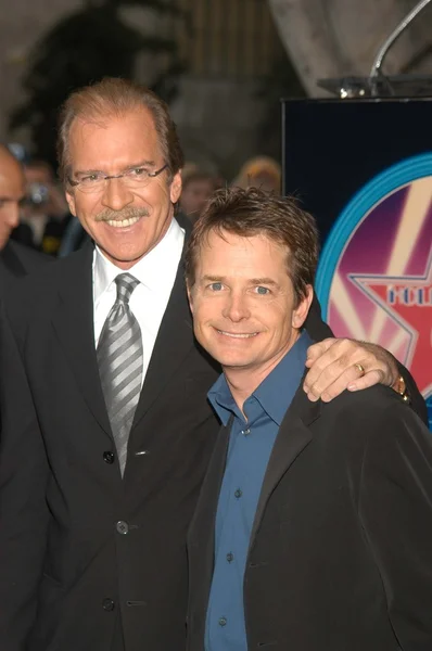Pat O'Brien and Michael J. Fox — Stock Photo, Image