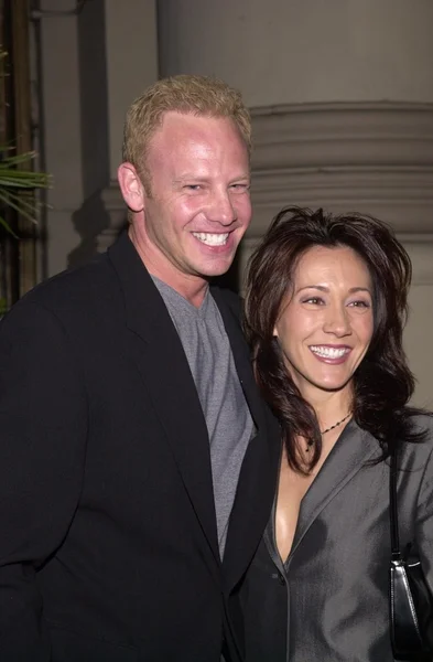 Ian Ziering and new date Lisa — Stock Photo, Image