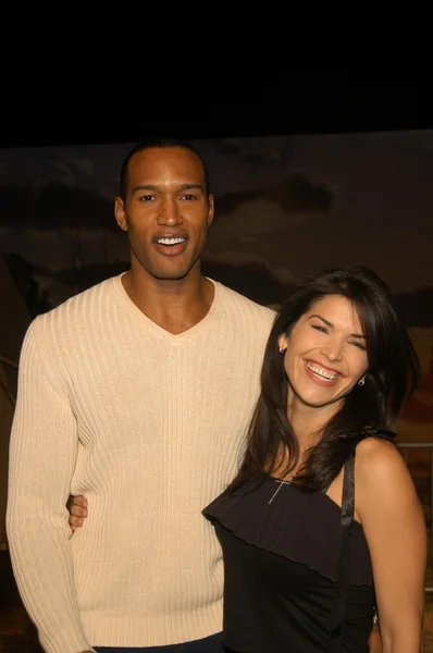 Henry Simmons and Lauren Sanchez — Stock Photo, Image