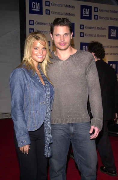 Jessica simpson och nick lachey — Stockfoto