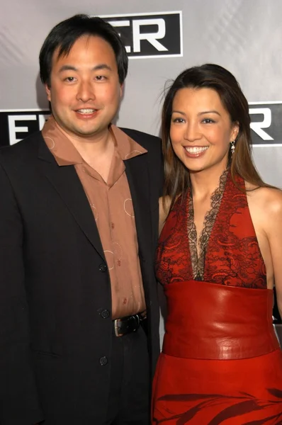 Ming-Na and husband Eric Michael Zee — Stock Photo, Image