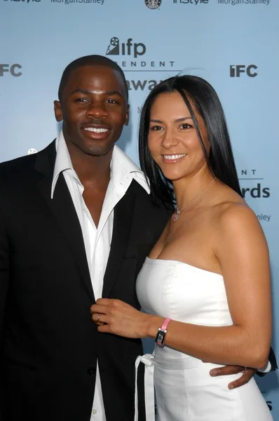 Derek Luke and wife — Stock Photo, Image