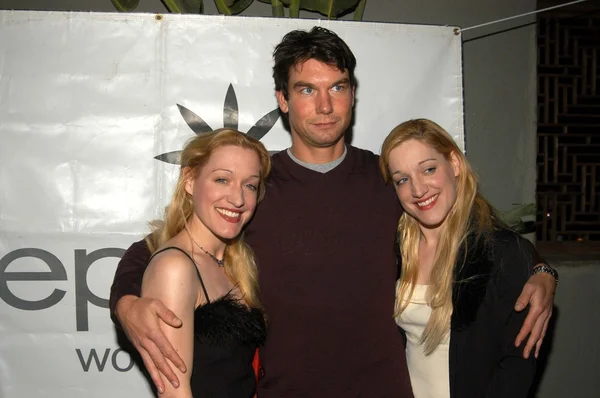 Jerry O'Connell with Robin and Becky Jones — Stock Photo, Image