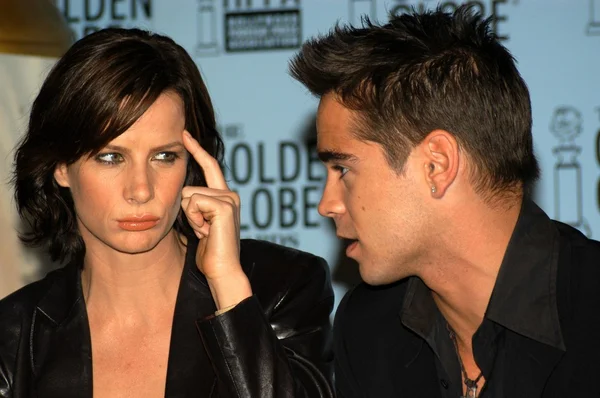 Rachel Griffiths e Colin Farrell — Fotografia de Stock