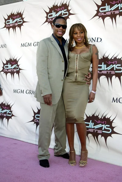 Mary J. Blige and finance Kendu Isaacs — Stock Photo, Image