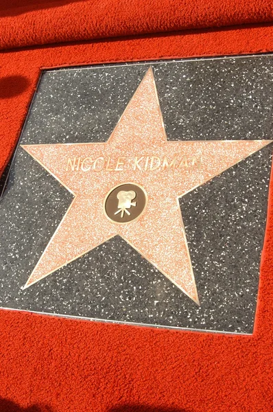 Nicole Kidman's star — Stock Photo, Image
