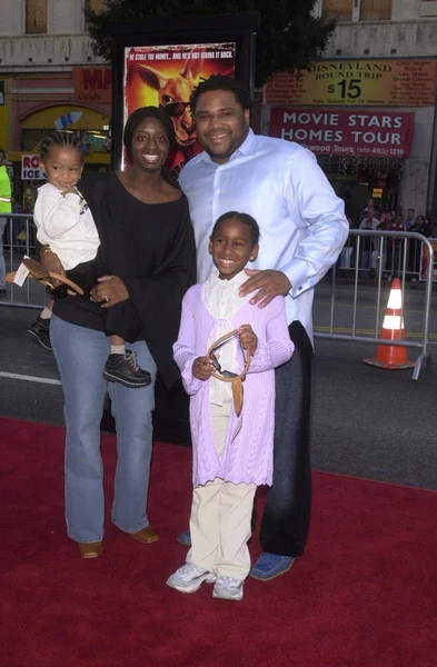 Anthony Anderson e la famiglia — Foto Stock