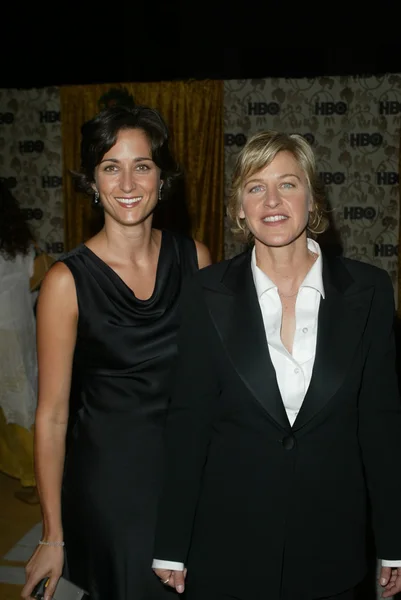 Ellen degeneres i girlfiend alexandra hedison — Zdjęcie stockowe