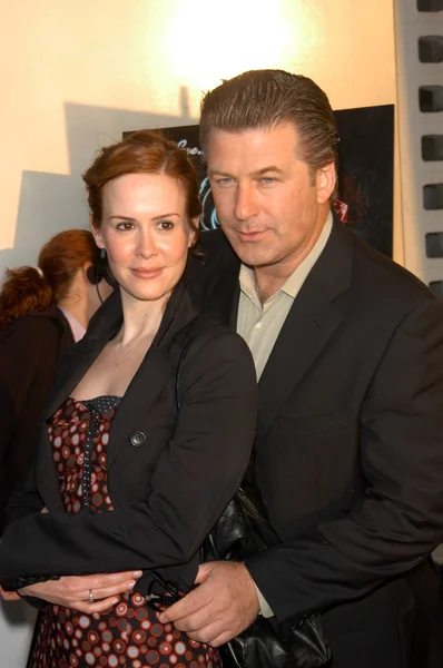 Sarah paulson och alec baldwin — Stockfoto