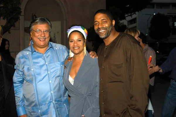 Arturo Sandoval, Debbie Allen y su esposo Norm Nixon — Foto de Stock