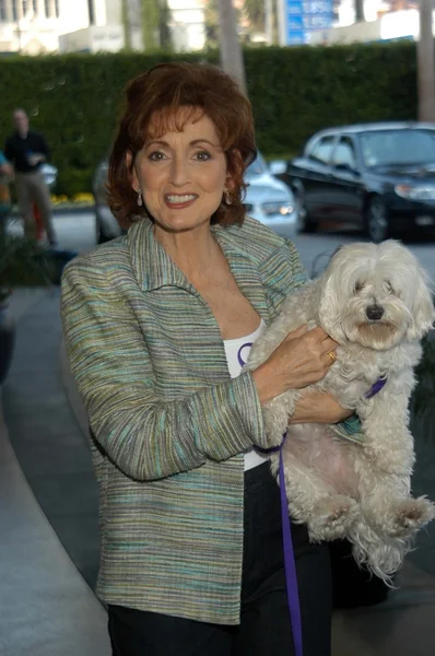 Robin Strouser with Scottie — Stock Photo, Image