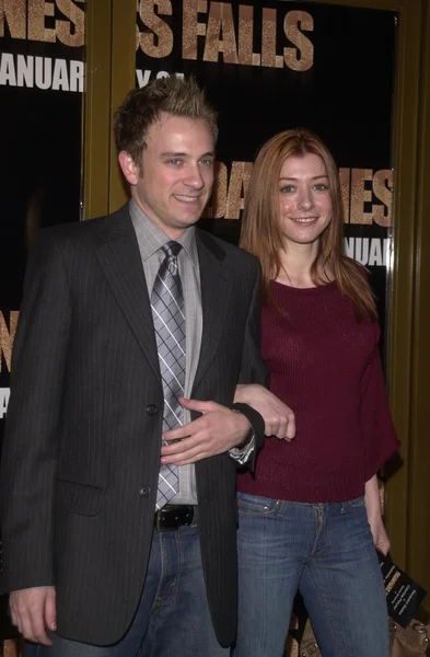 Tom Lenk and Alyson Hannigan — Stock Photo, Image