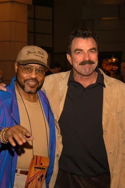 Roger E. Mosley e Tom Selleck — Fotografia de Stock