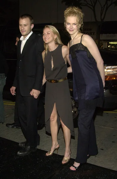 Heath ledger, naomi watts en nicole kidman — Stockfoto