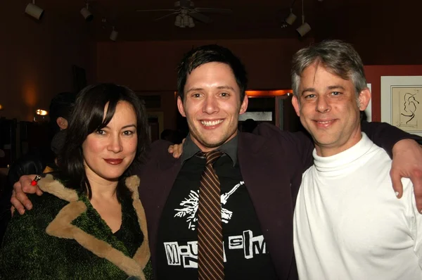 Jennifer Tilly, Brian Kirkwood and Steven Wolfe — Stock Photo, Image