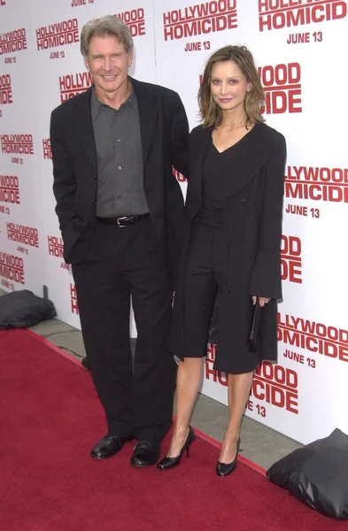 Harrison Ford and Calista Flockhart — Stock Photo, Image