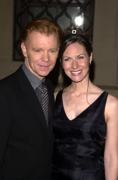 David Caruso y su esposa Margaret —  Fotos de Stock