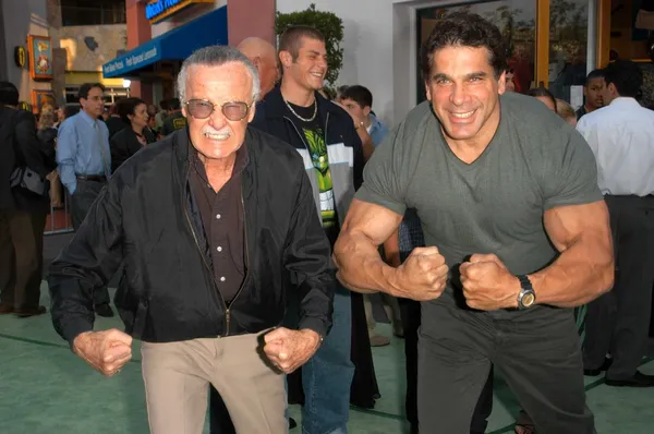 Stan lee und lou ferrigno — Stockfoto