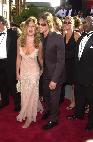 Brad Pitt and Jennifer Aniston — Stock Photo, Image
