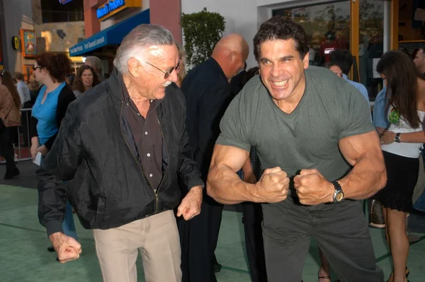 Stan lee und lou ferrigno — Stockfoto