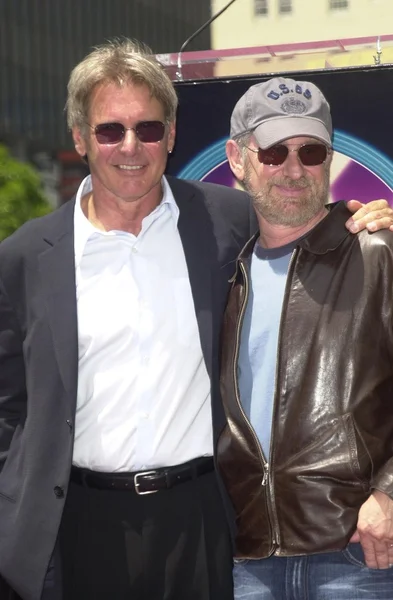 Harrison ford en steven spielberg — Stockfoto