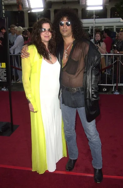 Slash and wife Perla — Stock Photo, Image