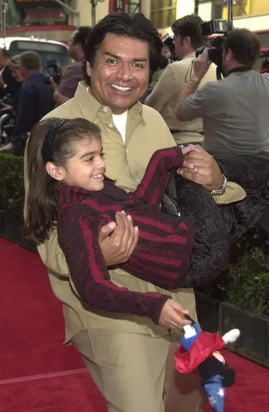 George Lopez og datter Mayan - Stock-foto