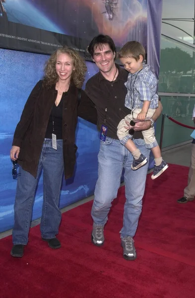 Thomas Gibson and family — Stock Photo, Image