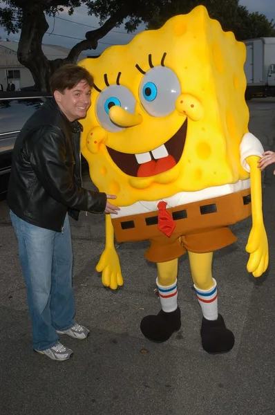 Mike Myers and Sponge Bob — Zdjęcie stockowe