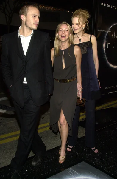 Heath Ledger, Naomi Watts e Nicole Kidman — Fotografia de Stock