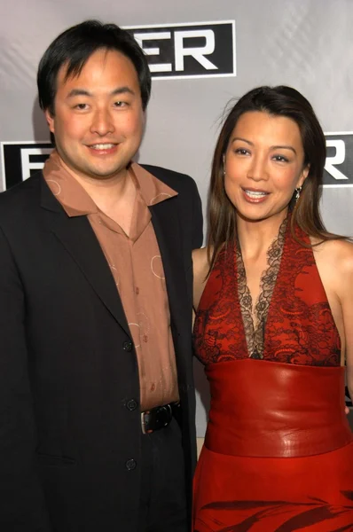 Ming-Na e il marito Eric Michael Zee — Foto Stock