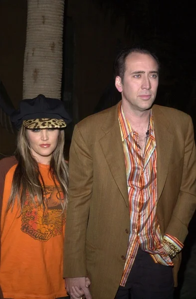 Nicolas Cage és Lisa Marie Presley — Stock Fotó