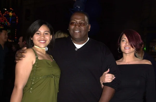 Randy Jackson with wife and daughter — Stock Photo, Image
