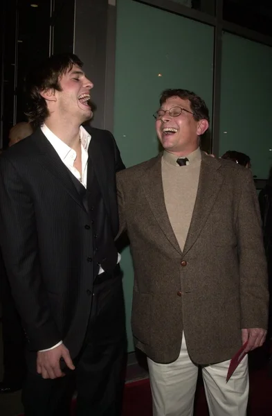 Ashton kutcher und dad larry — Stockfoto