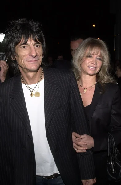 Ron Wood e moglie — Foto Stock