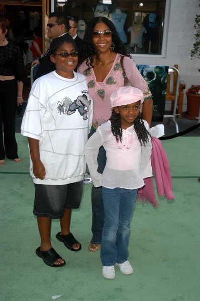 Cookie Johnson e família — Fotografia de Stock