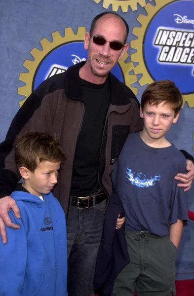 Miguel Ferrer and Ralphie and Lucas — Stock Photo, Image