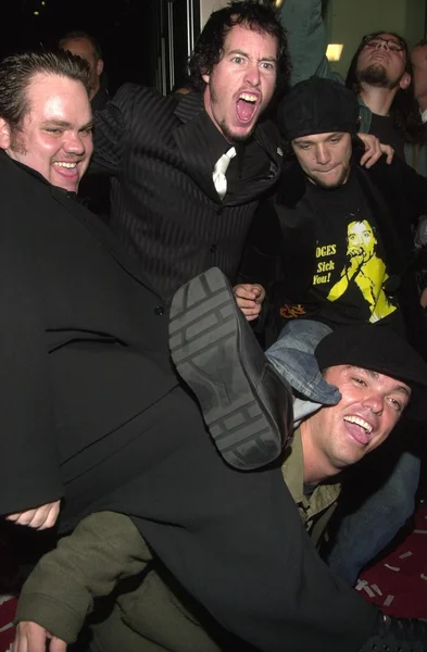Preston Lacy, Dave England, Jason "Wee Man" Acuna e Bam Margera — Fotografia de Stock