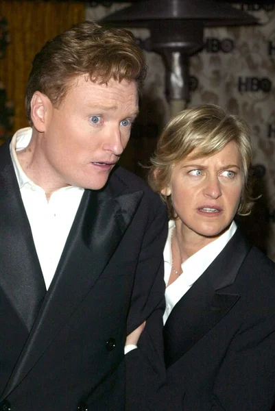 Conan O'Brien ed Ellen DeGeneres — Foto Stock