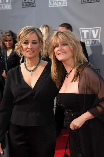 Maureen mccormick i susan olsen — Zdjęcie stockowe