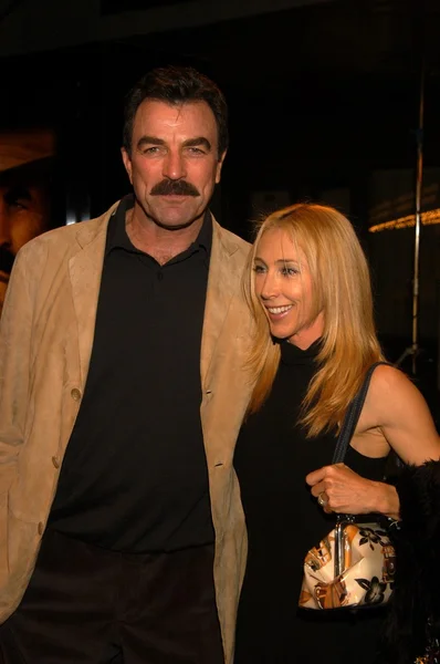 Tom Selleck e moglie Jilly Mack — Foto Stock