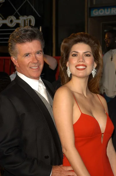 Alan Thicke and Tanya Callau — Stock Photo, Image