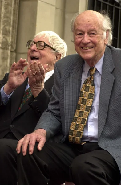 Ray Bradbury and Ray Harryhausen — Stock Photo, Image