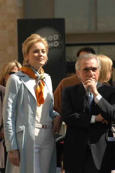 Martin Scorsese e Sharon Stone — Fotografia de Stock